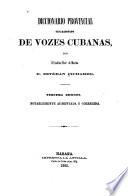 Diccionario provincial casi-razonado de vozes cubanas
