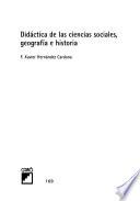 Didáctica de las ciencias sociales, geografía e historia