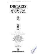 Dietaris de la Generalitat de Catalunya: Anys 1674 a 1689