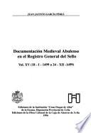 Documentación medieval abulense en el Registro General del Sello: 18-I-1499 a 24-XII-1499