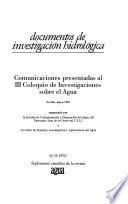 Documentos de investigación hidrológica