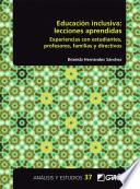 Libro Educació inclusiva: lecciones aprendidas