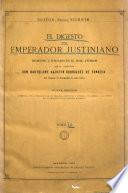 El digesto del Emperador Justiniano