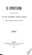 El espiritualismo: (XXXV, 286 p.)