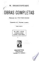 El rey Lear. Coriolano. Como gustéis