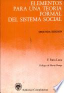 Elementos para una teoría formal del sistema social