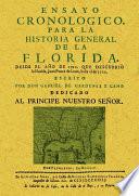 Ensayo cronológico para la historia general de la Florida.