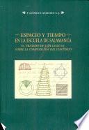 Espacio y tiempo en la escuela de Salamanca. El tratado de J. de Lugo S.J. Sobre la composición del continuo