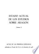 Estado actual de los estudios sobre Aragón