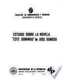Estudio sobre la novela Este domingo de José Donoso