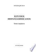 Estudios hispanoamericanos