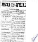 Gaceta oficial de la República de Cuba