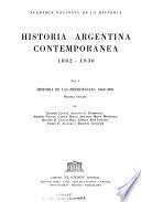 Historia argentina contemporánea, 1862-1930: Historia de las presidencias. 2 v