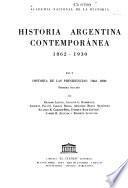 Historia argentina contemporánea, 1862-1930