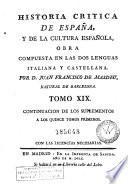 Historia critica de España y de la cultura española, 19