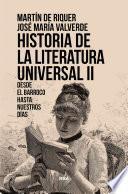 Historia de la literatura universal II