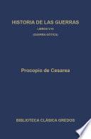 Historia de las guerras. Libros V-VI. Guerra gótica.