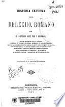 Historia externa del Derecho romano