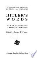 Hitler's Words