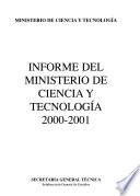 Informe del Ministerio de Ciencia y Tecnología
