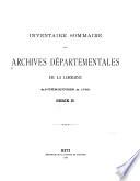 Inventaire-sommaire des Archives départementales antérieures à 1790: Ser. H