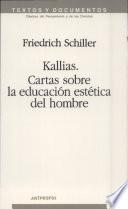 Kallias ; Cartas sobre la educación estética del hombre
