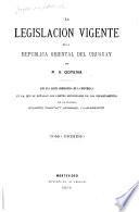 La legislación vigente de la república oriental del Uruguay