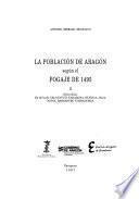 La población de Aragón según el fogaje de 1495