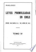 Leyes promulgadas en Chile ...: 1902-1913