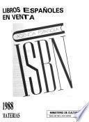 Libros españoles en venta ISBN 1988