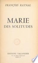 Marie des solitudes