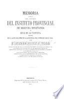 Memoria acerca del estado del instituto provincial de segunda enseñanza de Jerez de la Frontera leida en el acto solenne de la apertura del curso de 1863 à 1864
