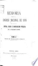 Memoria presentada al H. Congreso Nacional, correspondiente al año de ..., por el Ministro de Justicia e Instrucción Pública