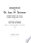 Memorias del Dr. Juan H. Scrivener