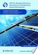 Montaje eléctrico y electrónico en instalaciones solares fotovoltaicas. ENAE0108