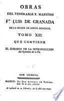 Obras del venerable p. maestro fr. Luis de Granada ...