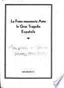 Pamphlets on Spanish history, 1931-1939