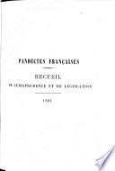 Pandectes françaises periodiques