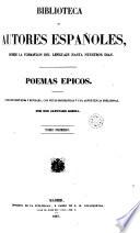 Poemas épicos, 1 (Biblioteca Autores Españoles, 17)