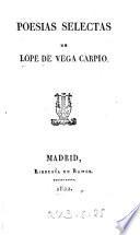 Poesias selectas de Lope Vega Carpio
