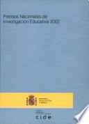 Premios nacionales de investigación educativa 2002