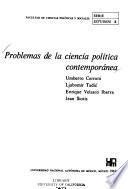 Problemas de la ciencia política contemporánea [por] Umberto Cerroni [et al