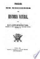 Programa de Nociones de Historia Natural. (Nociones de Historia Natural.).