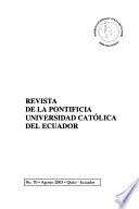 Revista de la Pontificia Universidad Católica del Ecuador