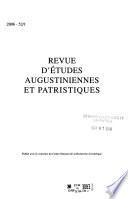 Revue d'études augustiniennes et patristiques