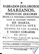 Sabados Dolorosos Marianos