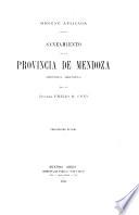 Saneamiento de la provincia de Mendoza, República Argentina