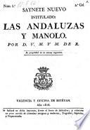 Saynete nuevo intitulado: Las Andaluzas y Manolo