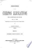 Sesiones de los cuerpos lejislativos de la República de Chile, 1811-1845