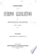 Sesiones de los cuerpos lejislativos de la República de Chile, 1811-1845